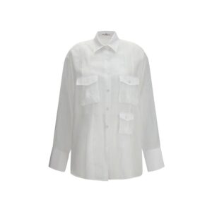 Ermanno Scervino White Ramie Shirt