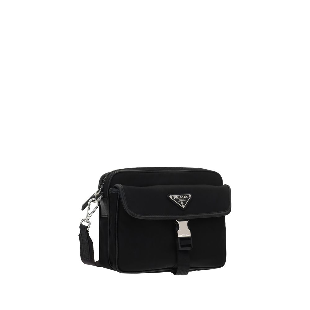 Prada Black Polyamide Shoulder Bag - immagine 2