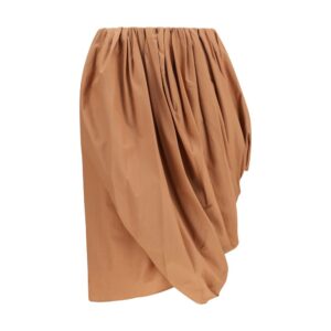Chloé Beige Cotton Midi Skirt