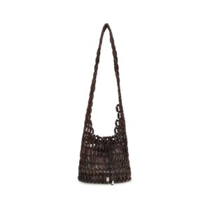 Staud Brown Wood Shoulder Bag