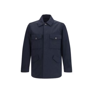 Burberry Blue Polyamide Coat
