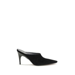 Balenciaga Black Suede Leather Mules
