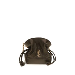 Saint Laurent Bicolor Lamb Ovis Aries Aries Clutch Bag