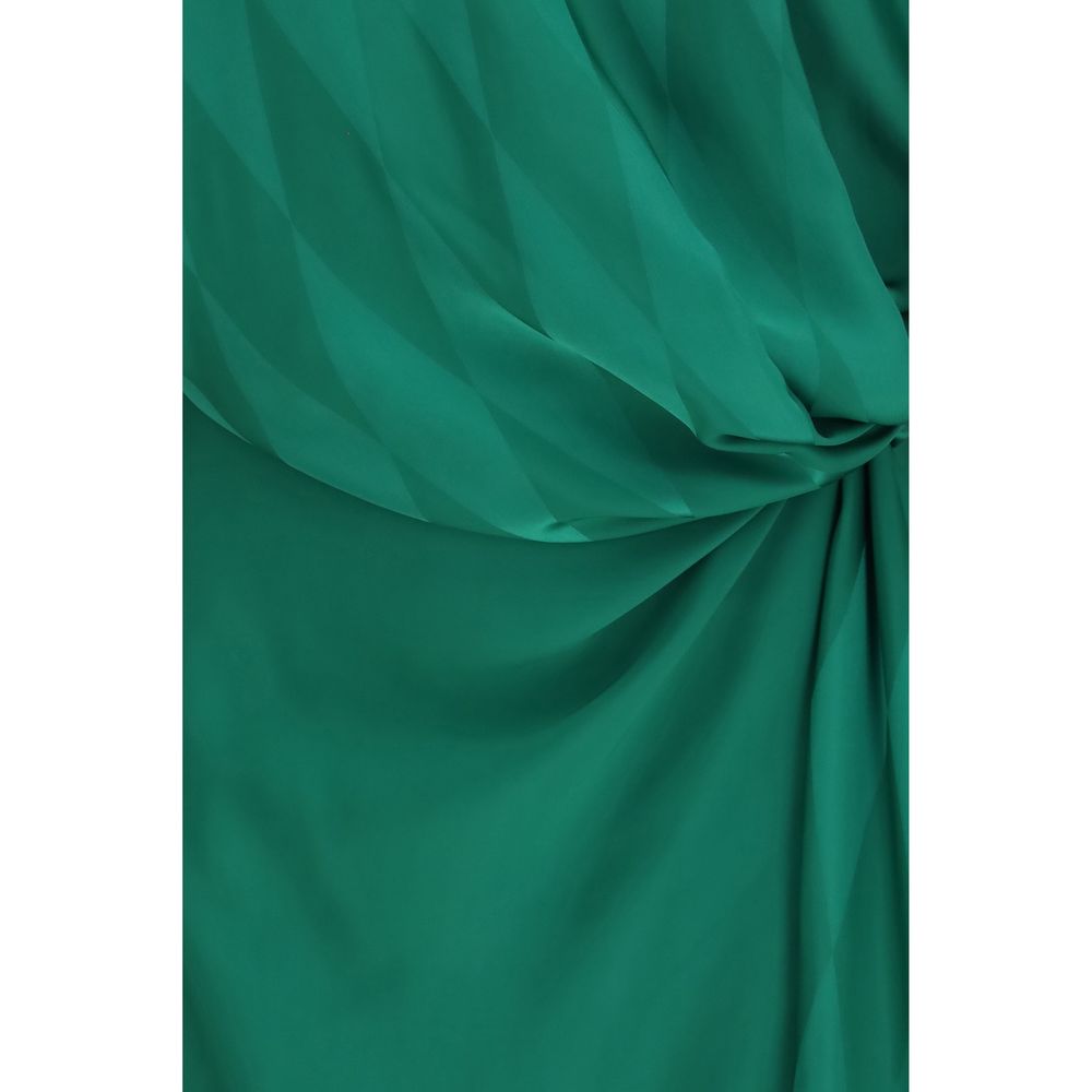 Versace Bicolor Silk Casual Dress - immagine 3