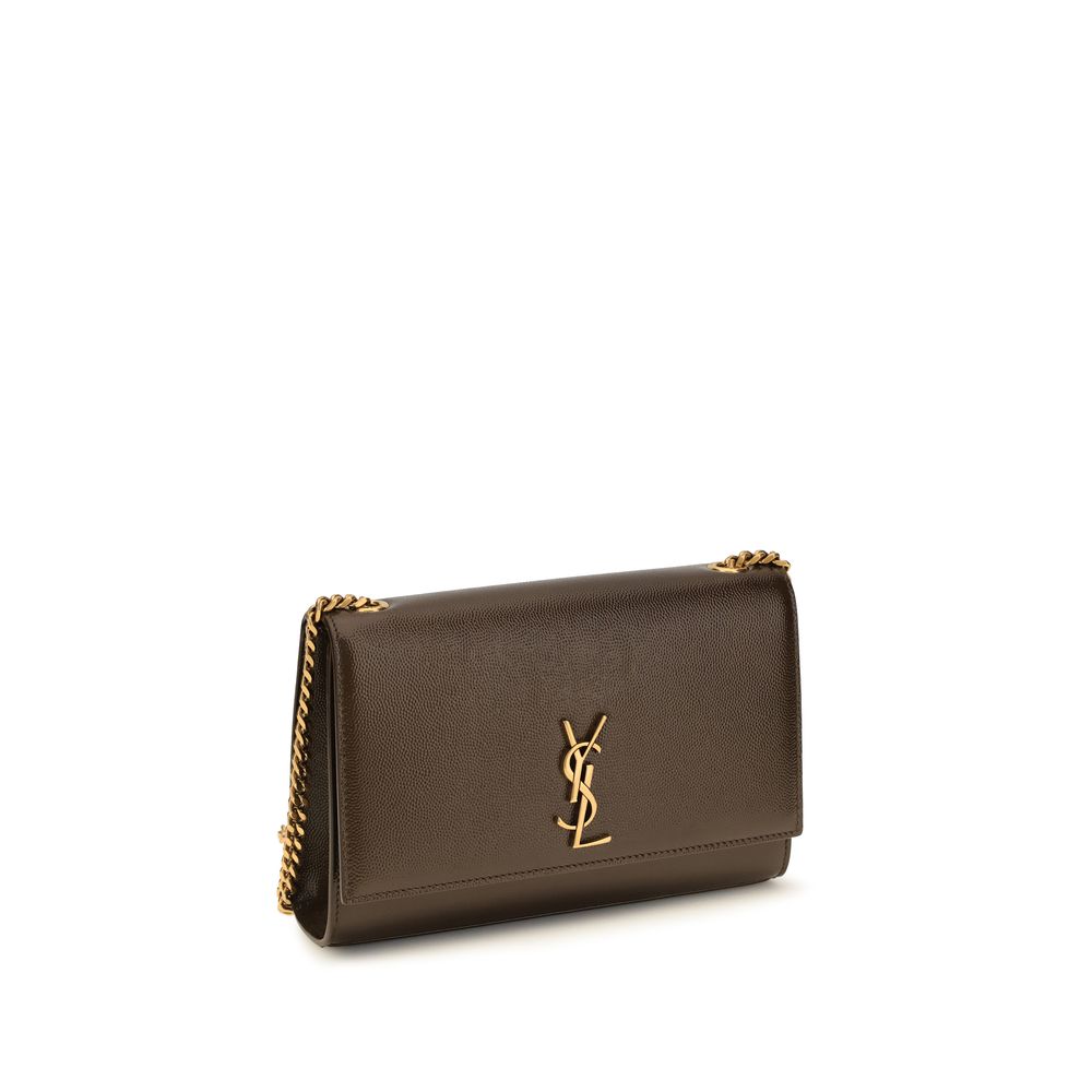 Saint Laurent Brown Calf Leather Bos Taurus Shoulder Bag - immagine 2
