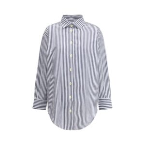 Deperlu Blue Cotton Shirt