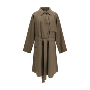 Calvin Klein Bicolor Cotton Trench Coat