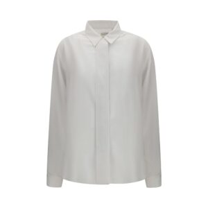 Calvin Klein White Silk Dress Shirt