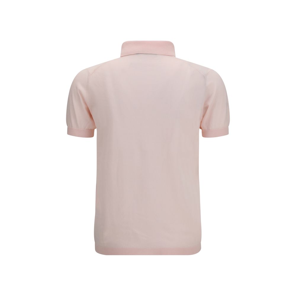 Aragona Cashmere Multicolor Cotton Polo Shirt - immagine 2