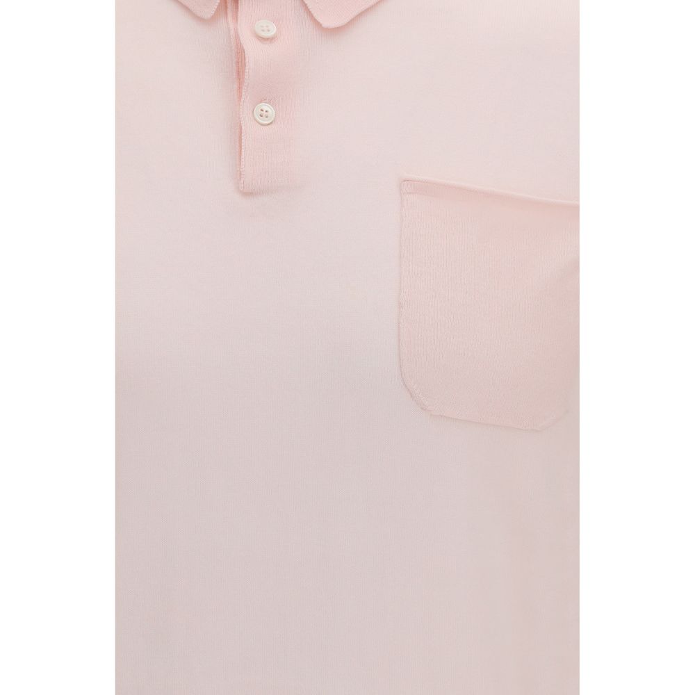 Aragona Cashmere Multicolor Cotton Polo Shirt - immagine 3