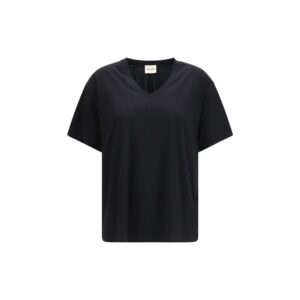 Khaite Black Cotton T-Shirt