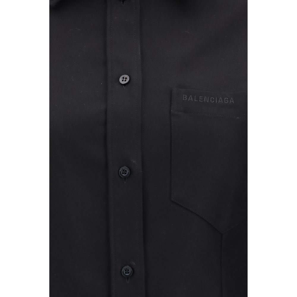 Balenciaga Black Cotton Shirt - immagine 3