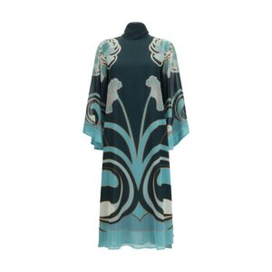 La Double J Blue Silk Casual Dress