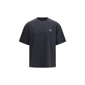 Fred Perry Black Cotton T-Shirt