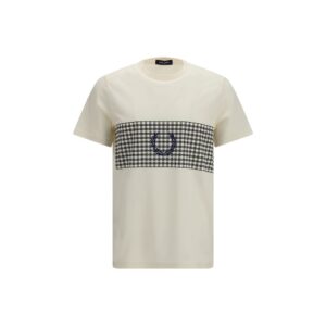 Fred Perry Beige Cotton T-Shirt