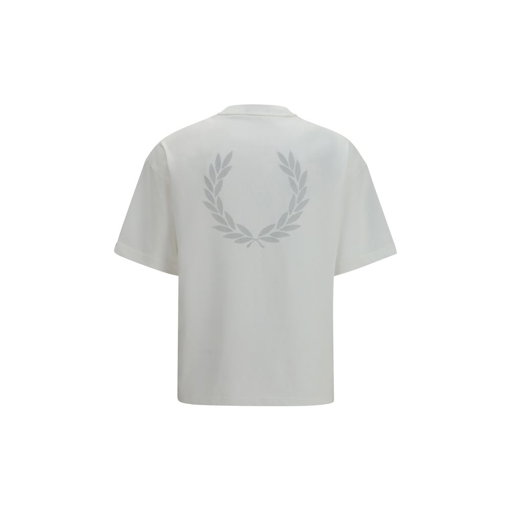 Fred Perry White Cotton T-Shirt - immagine 2