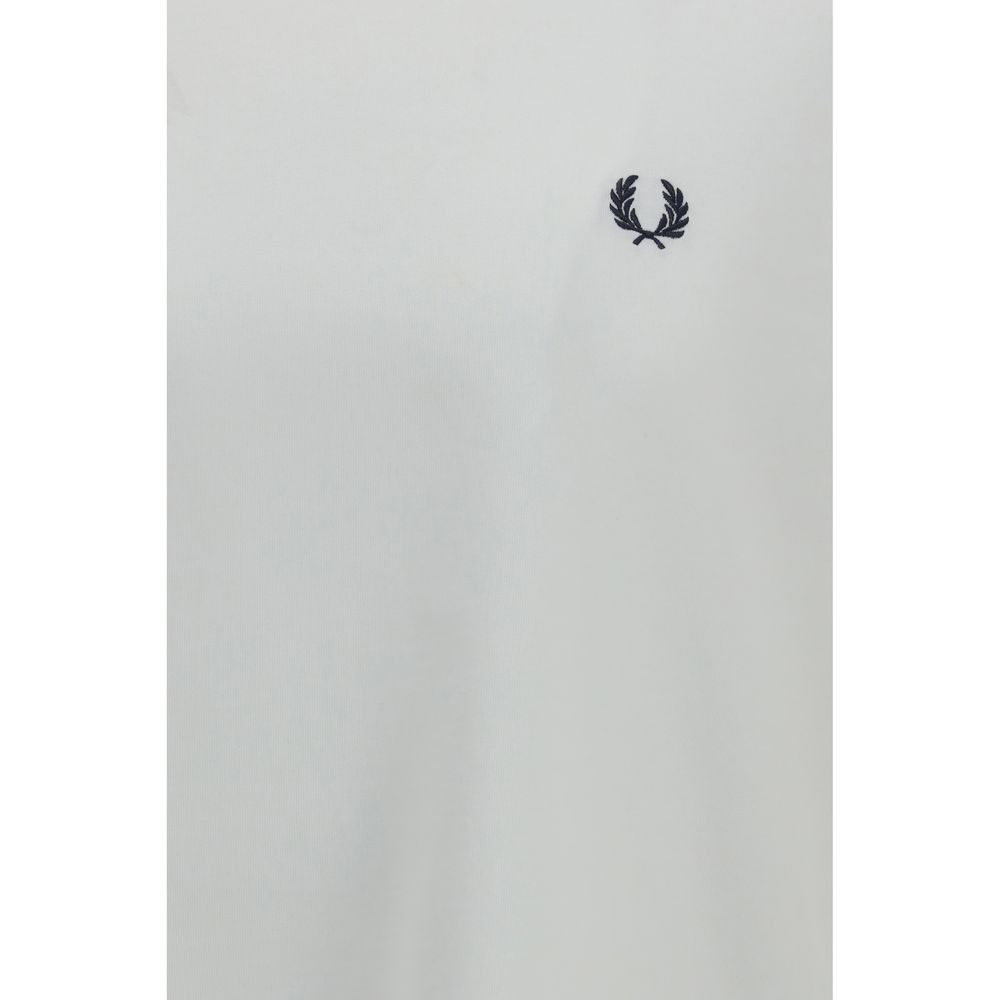 Fred Perry White Cotton T-Shirt - immagine 3