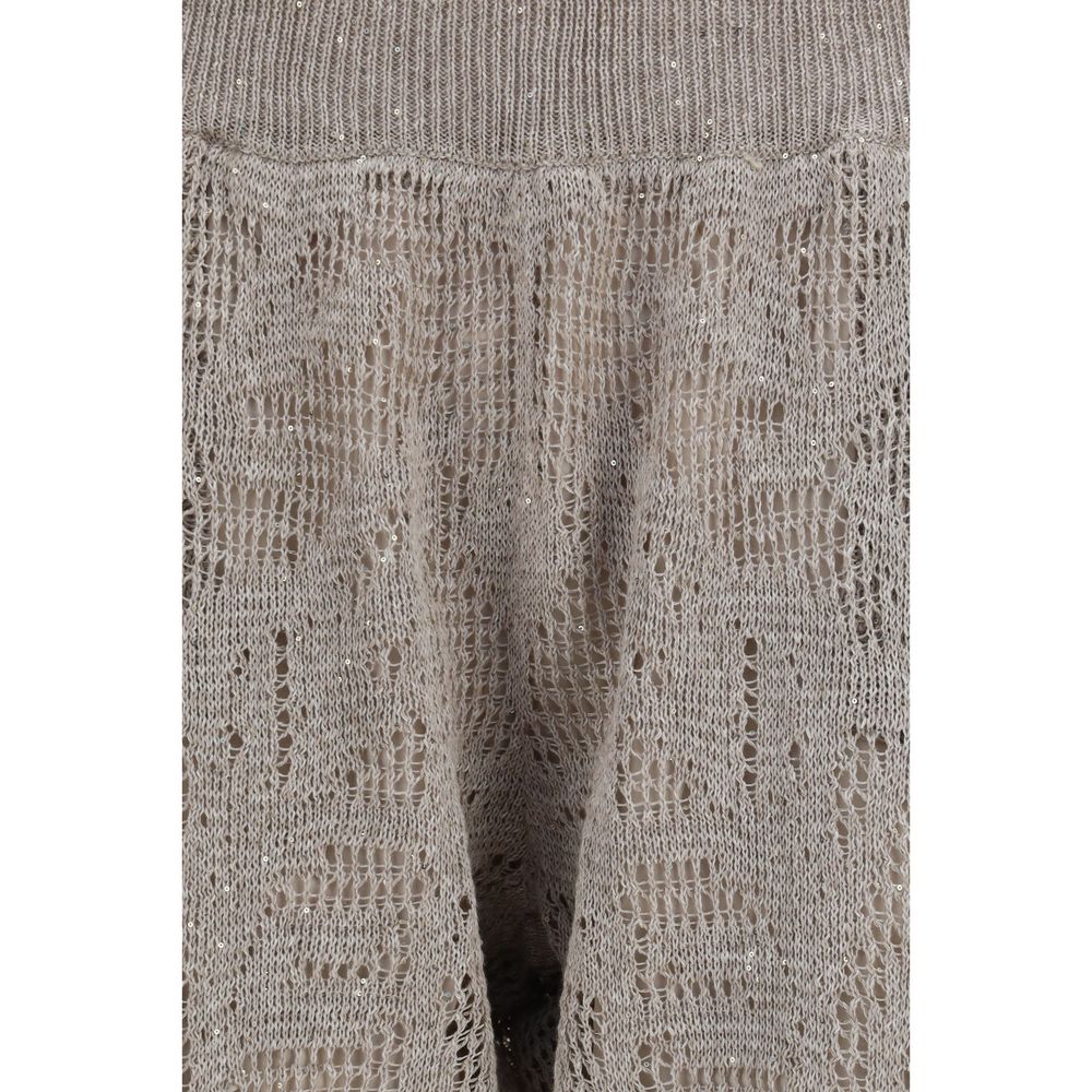 Brunello Cucinelli Beige Linen Casual Pants - immagine 3
