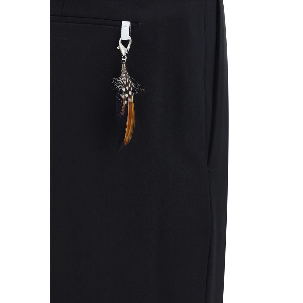PT Pantaloni TORINO Black Elastane Dress Pants - immagine 3