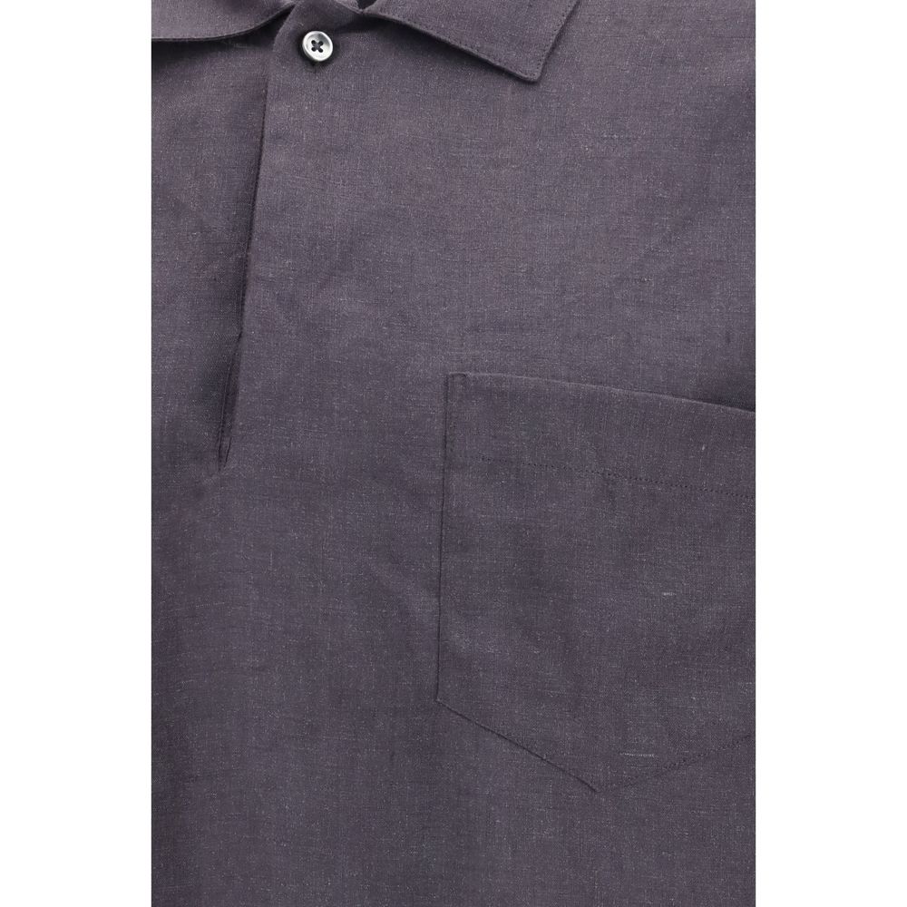 Deperlu Gray Linen Shirt - immagine 3
