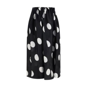 Khaite Black Silk Skirt