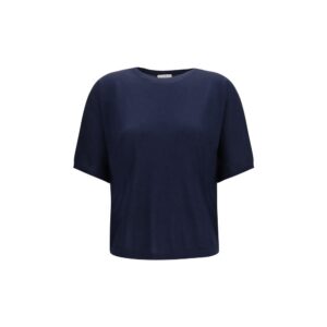 Brunello Cucinelli Blue Cashmere Sleeveles Sweater