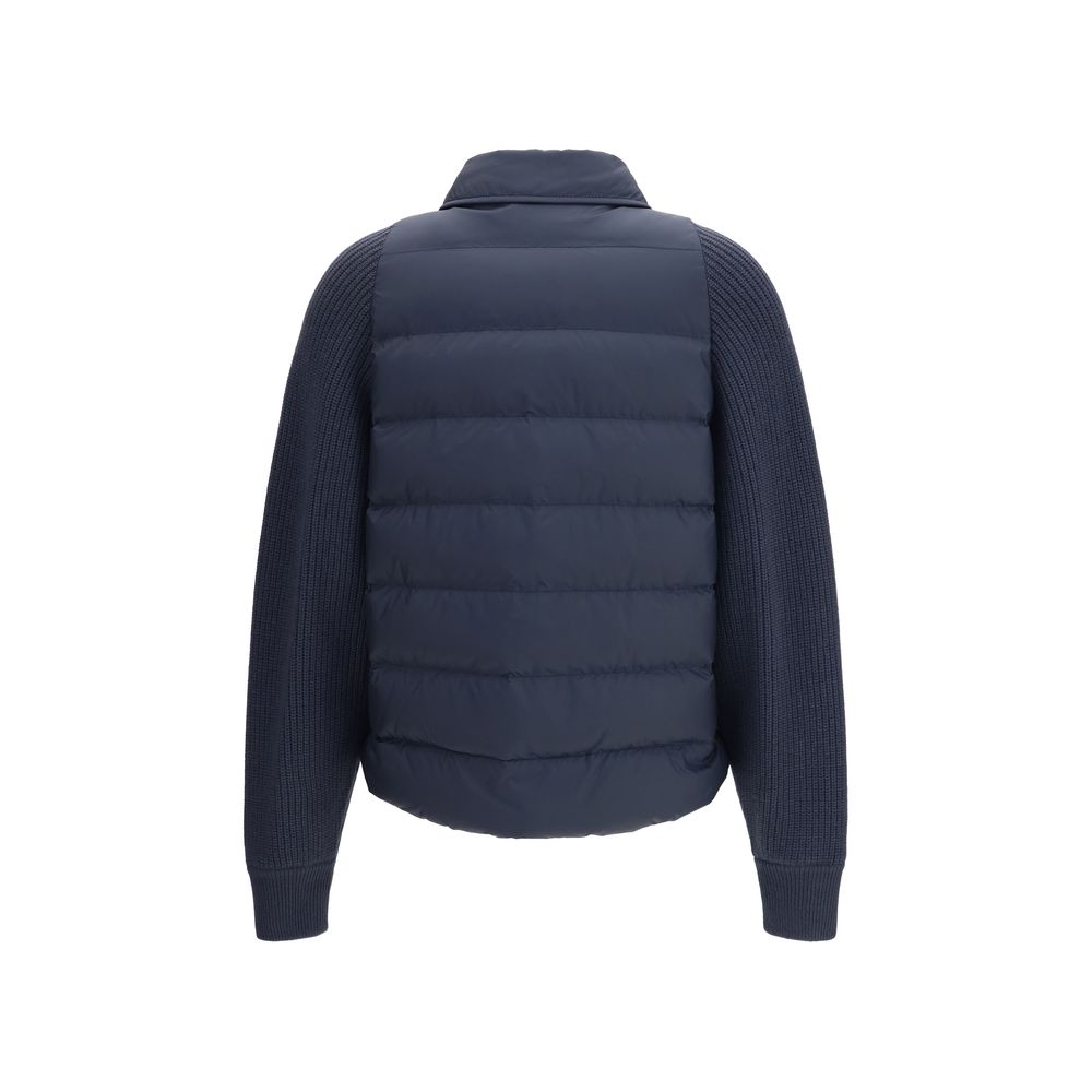 Brunello Cucinelli Blue Polyester Jacket - immagine 2
