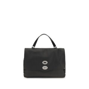 Zanellato Black Calf Leather Bos Taurus Handbag