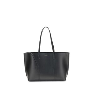 Tory Burch Black Calf Leather Bos Taurus Handbag