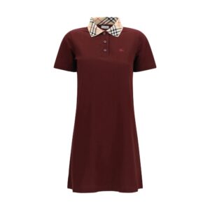 Burberry Bordeaux Cotton Casual Dress