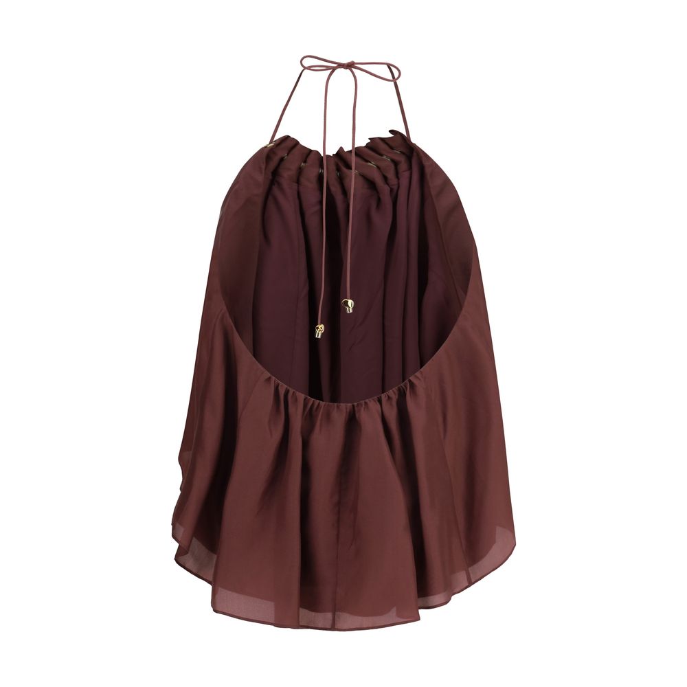 Zimmermann Bordeaux Silk Blouse - immagine 2