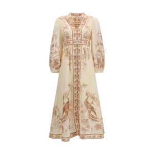 Zimmermann Beige Linen Casual Dress
