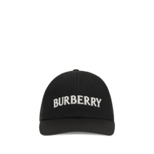 Burberry Black Cotton Cap (Baseball Hat)