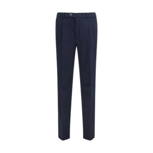 Brunello Cucinelli Black Cotton Chino Pants