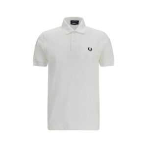 Fred Perry White Cotton Polo Shirt