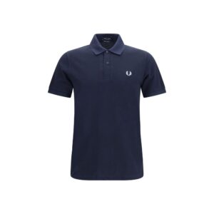 Fred Perry Blue Cotton Polo Shirt