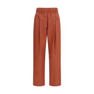 Brunello Cucinelli Orange Cotton Casual Pants