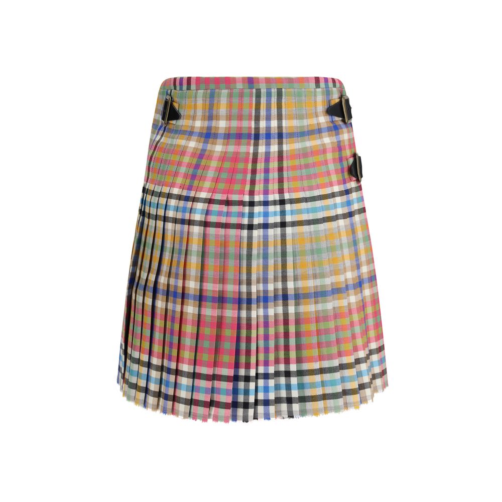Vivienne Westwood Multicolor Wool Oves Aries Mini Skirt - immagine 2