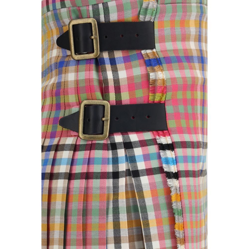 Vivienne Westwood Multicolor Wool Oves Aries Mini Skirt - immagine 3