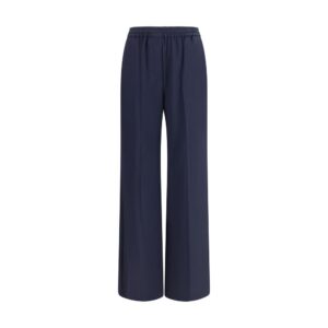 Max Mara Blue Wool Oves Aries Casual Pants