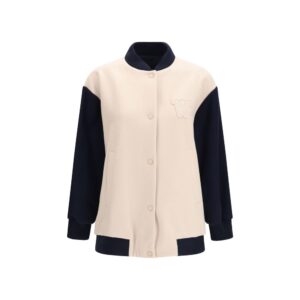 Max Mara Blue Wool Oves Aries Bomber