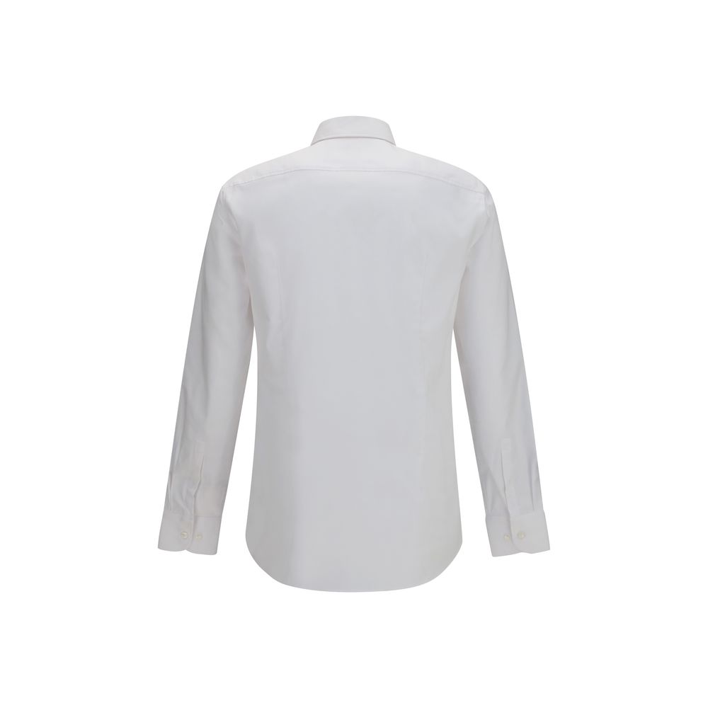 Hugo Boss Black White Cotton Dress Shirt - immagine 2