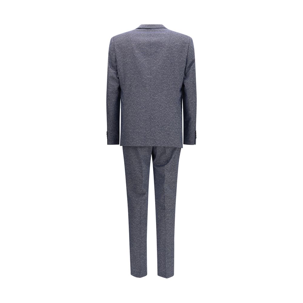 Hugo Boss Black Blue Viscose Two-Piece Suit - immagine 2