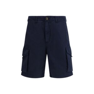 Sebago Blue Cotton Bermuda Shorts
