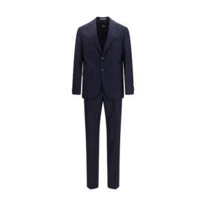 Hugo Boss Black Blue Wool Oves Aries Two-Piece Suit