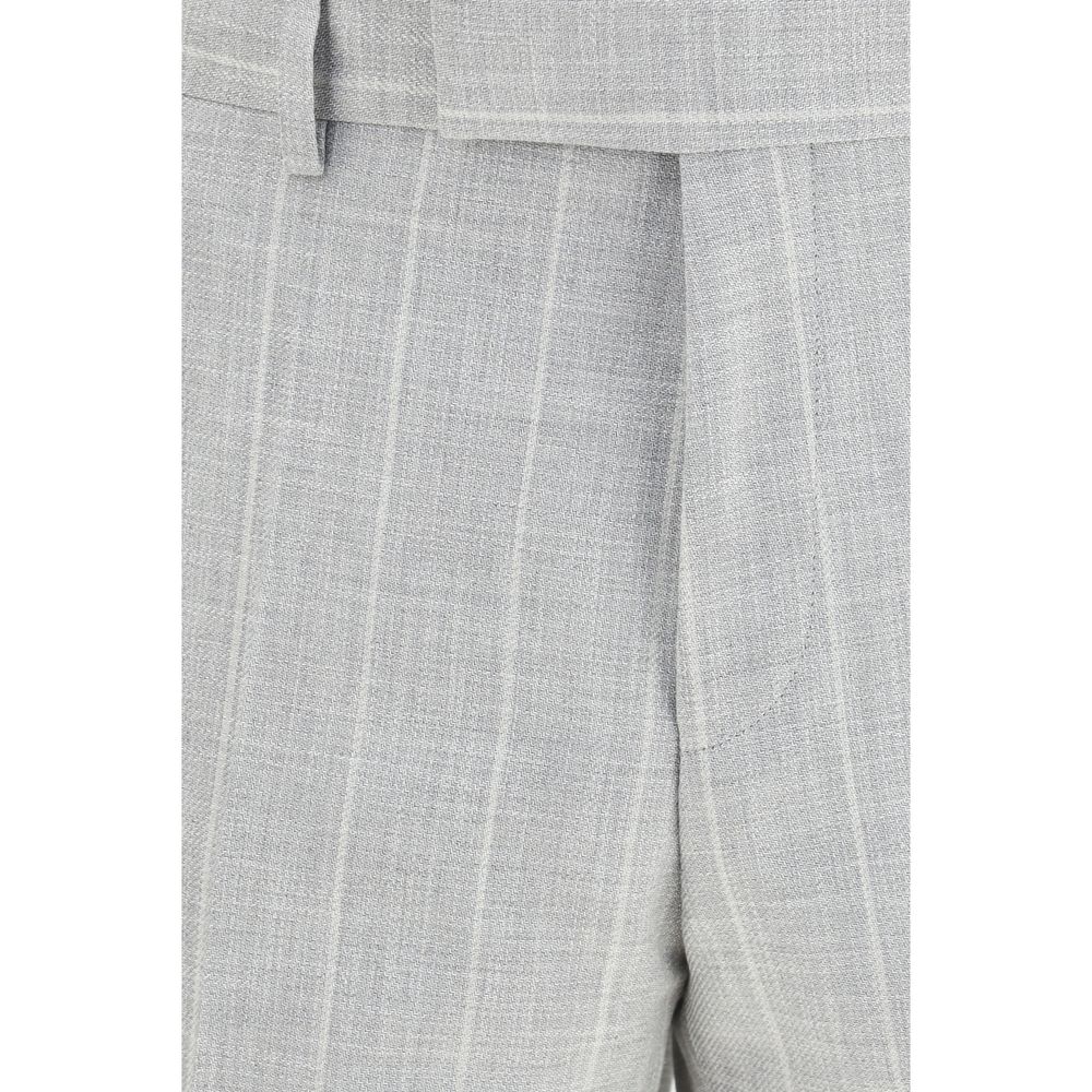 Hugo Boss Black Gray Cotton Two-Piece Suit - immagine 3