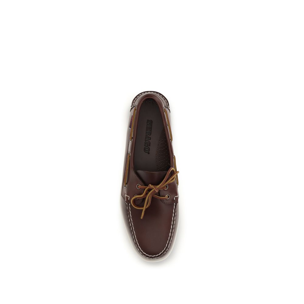 Sebago Brown Calf Leather Bos Taurus Slip-On Loafers - immagine 4