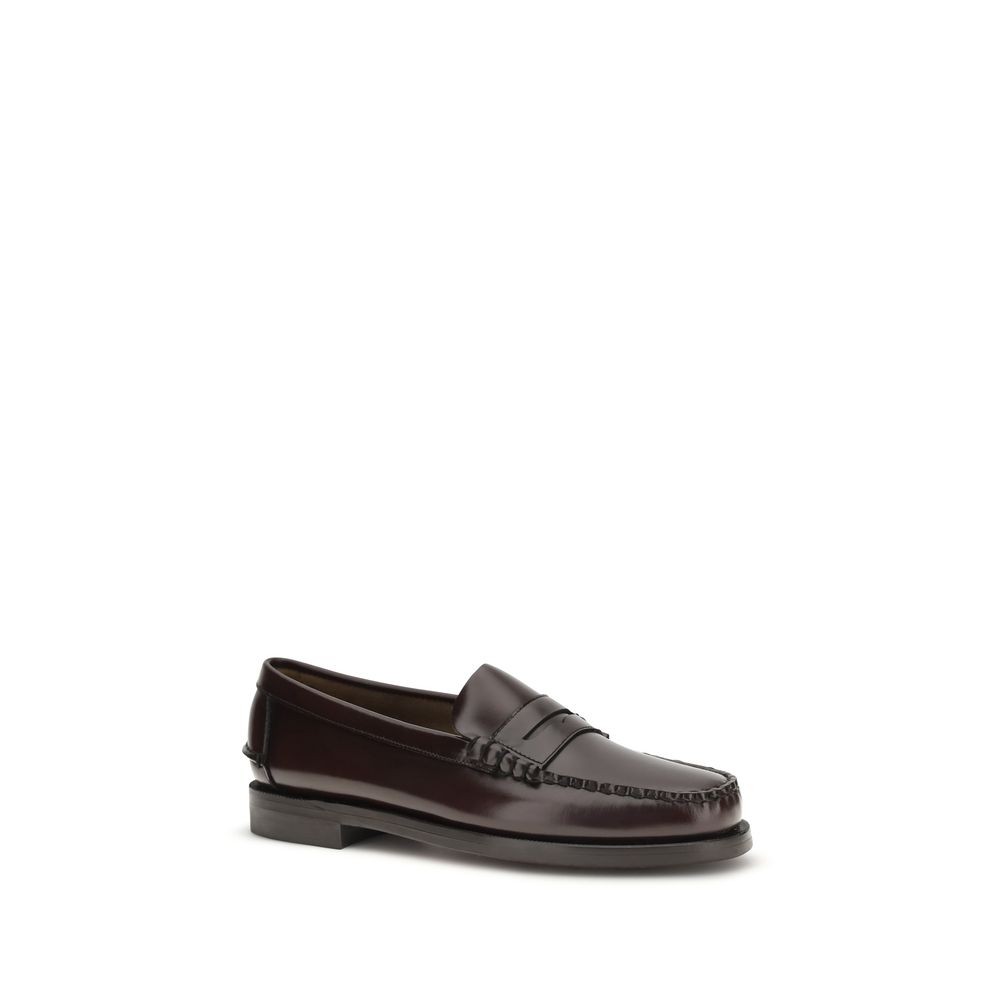 Sebago Brown Calf Leather Bos Taurus Slip-On Loafers - immagine 2