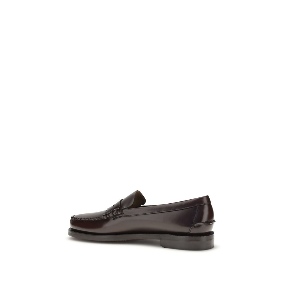 Sebago Brown Calf Leather Bos Taurus Slip-On Loafers - immagine 3