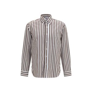 Sebago Brown Cotton Pattern Shirt